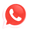 WhatsApp logo with a white phone icon inside a green speech bubble.